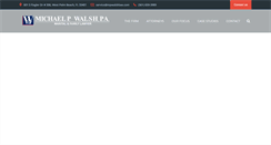 Desktop Screenshot of mpwalshlaw.com