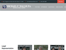 Tablet Screenshot of mpwalshlaw.com